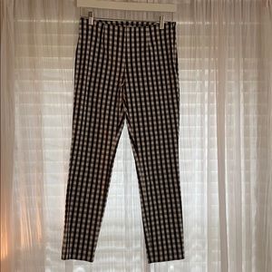 Black and white gingham pants